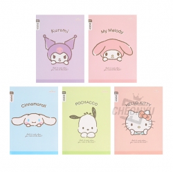 Sanrio Narrow Compartment Notice Note, Set of 5pcs