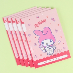 Sanrio 17 Lines Note, Set of 5pcs