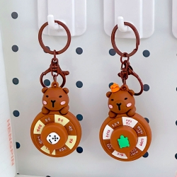 Hello Capybara roulette key ring