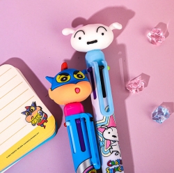 Crayon Shinchan Action Kamen & Shiro 6 Colors Ball Pen, Random