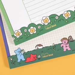  Jelly Bear B5 Memo Pad  01-02