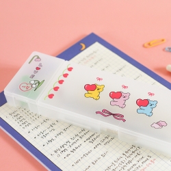 Jelly Bear Pencil Case Sticker Set - 01 Love