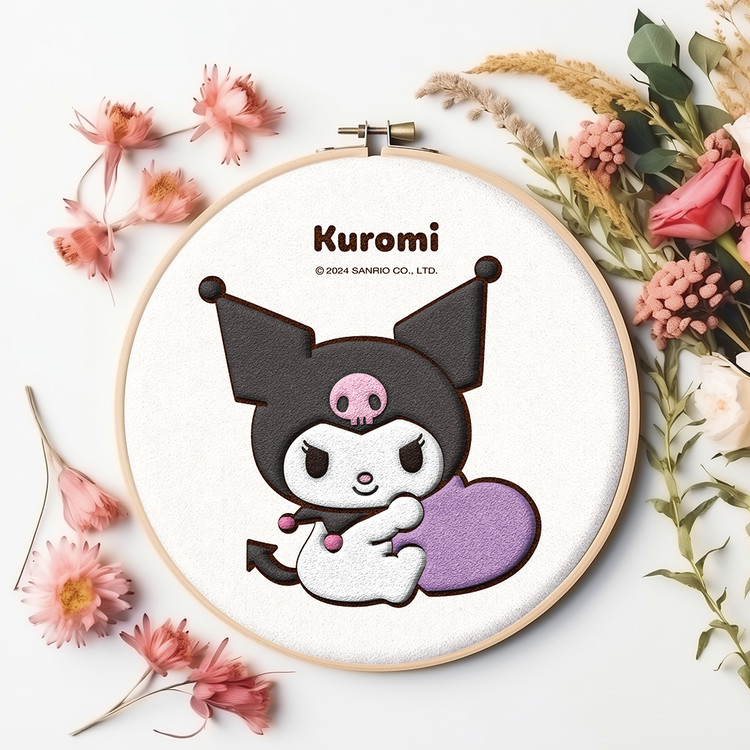  Sanrio characters kuromi Heart Cushion (Punchfeld)