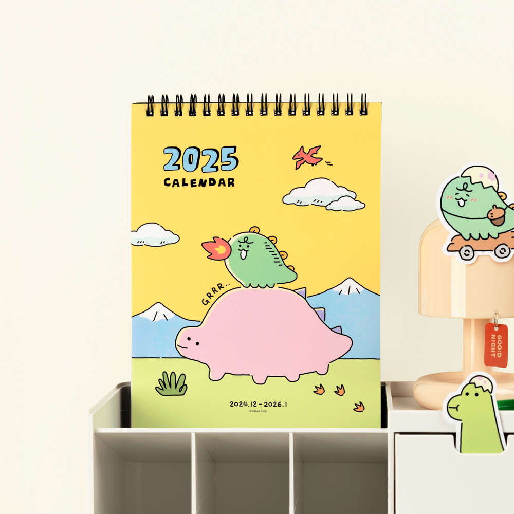 Jordy Dinosaur 2025 Desk Calendar