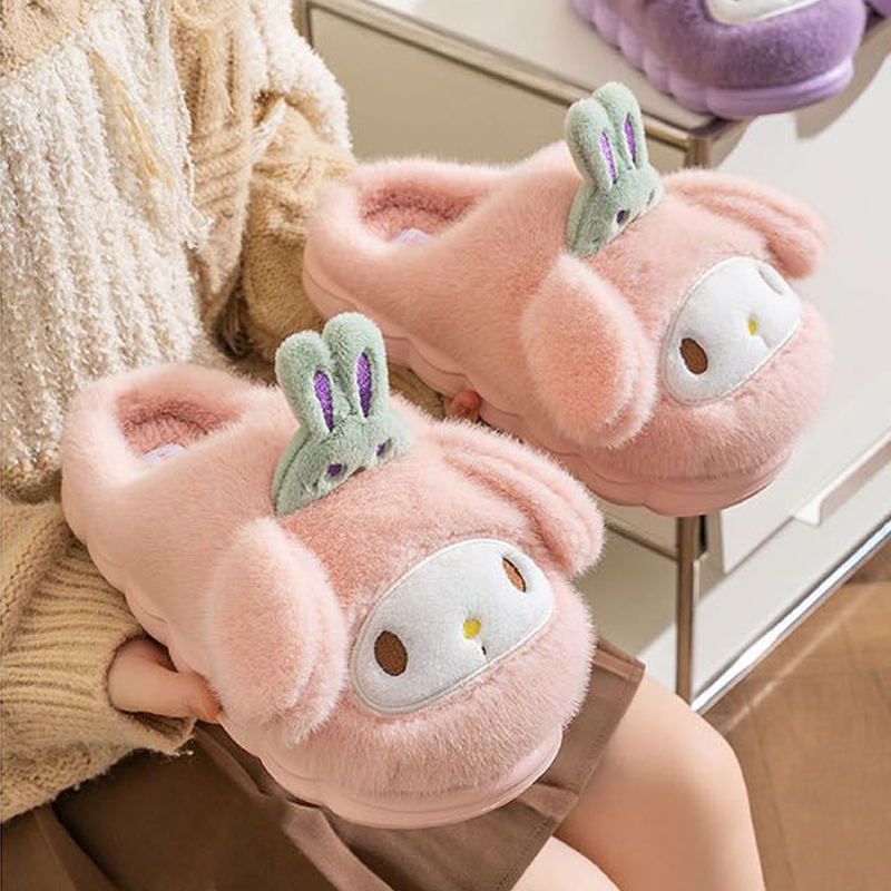 3D Face Winter Slippers 