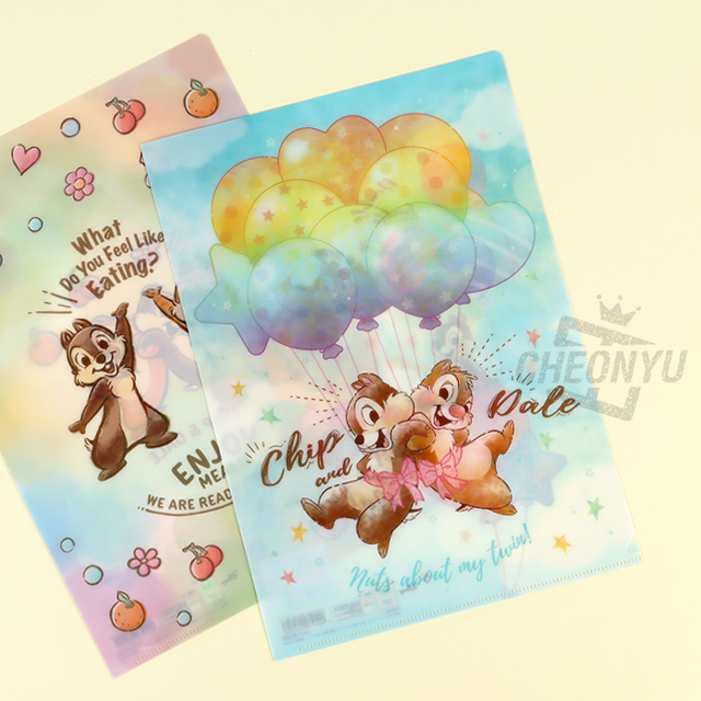 Disney Chip and Dale A4 Clear File