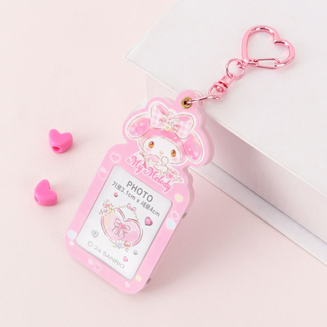 My Melody Photo Card Holder Acrylic Keyring