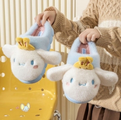 Sanrio Characters Rabbit 3D Face Winter Slippers - Junior 200mm