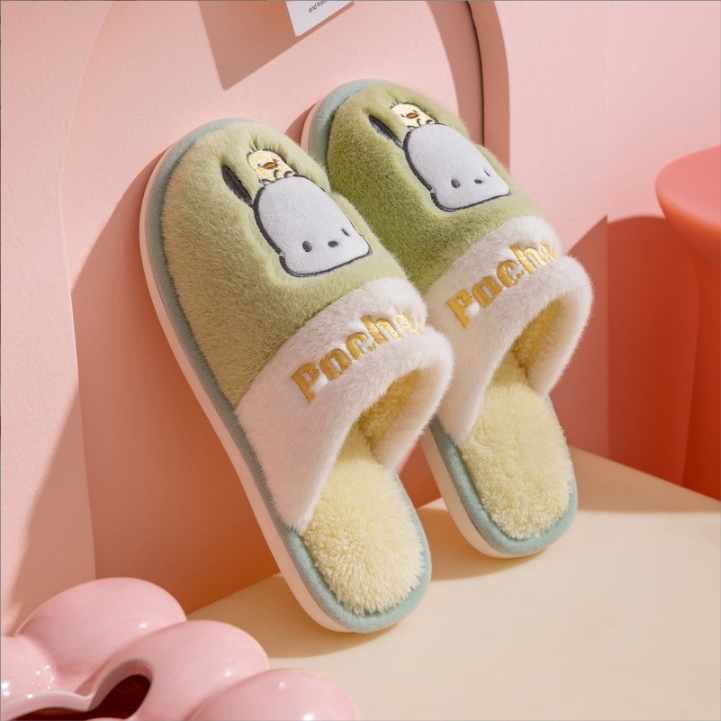  Two Tone Winter Slippers - Pochacco 230mm