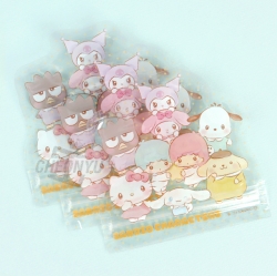 Sanrio Characters Die Cut Fancy Zip Bag 3P Set