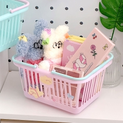 Pastel Small Organizing Shopping Basket (1 set of 12pcs)