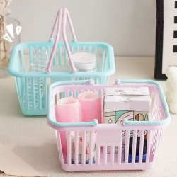 Pastel Small Organizing Shopping Basket (1 set of 12pcs)