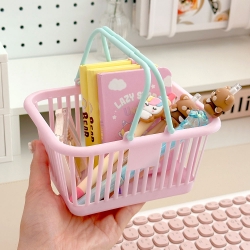 Pastel Small Organizing Shopping Basket (1 set of 12pcs)