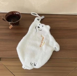 Cute Polar Bear Ring Hand Towel Kitchen Towel