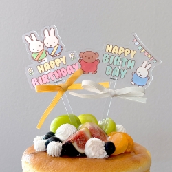 Miffy Acrylic Cake Topper