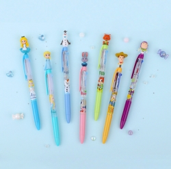 Disney Character Mascot Figure 3color Ball-point Pen, Type F