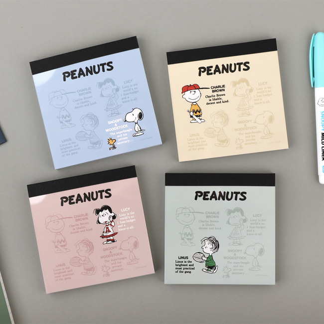 Peanuts Snoopy 75th Anniversary Memo Pad