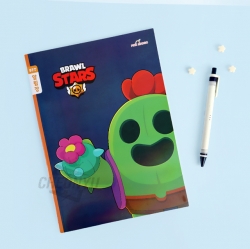 Brawl Stars Small Compartment Notice Note, Set of 8pcs