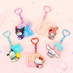 Sanrio Initial Glossy Keyring