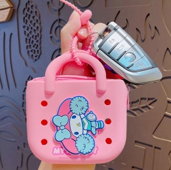 Sanrio mini silicone basket key ring