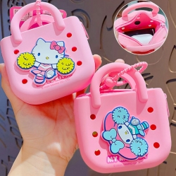 Sanrio mini silicone basket key ring