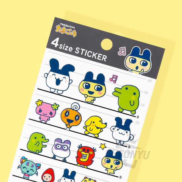 다마고치 4사이즈 스티커 - 컬러