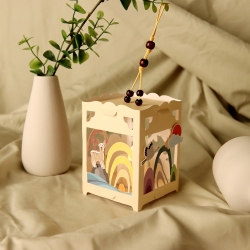 Making Traditional Lanterns with the Ten Symbols of Longevity, Sets of 10pcs