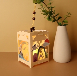 Making Traditional Lanterns with the Ten Symbols of Longevity, Sets of 10pcs