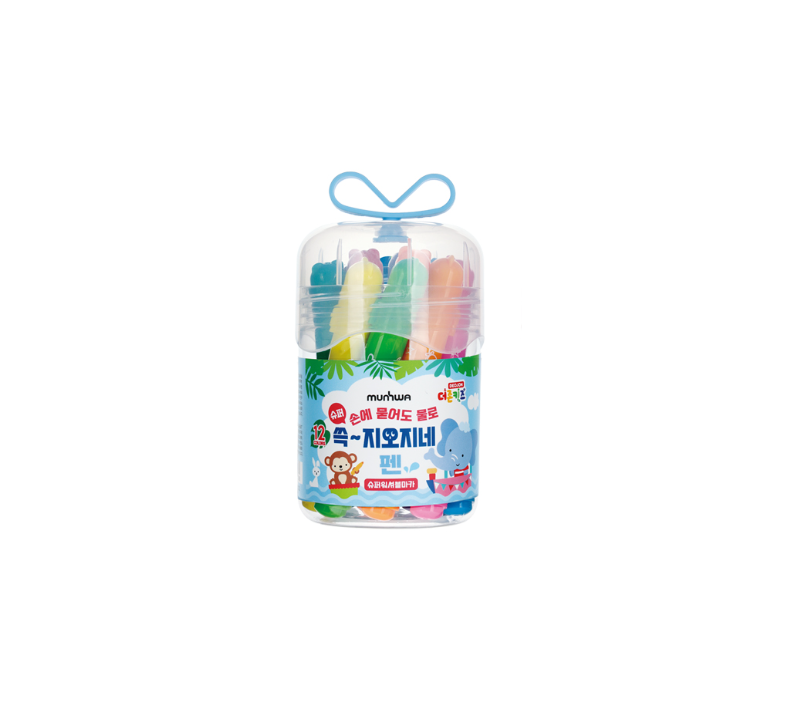 DEOJON KIDS Super Washable Marker 12 Colors set