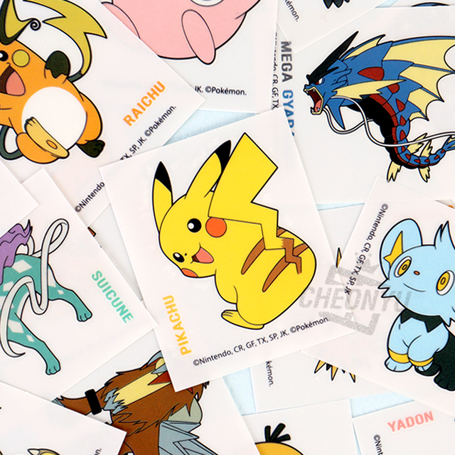Pocket Monster Big Resemble Sticker, Sets of 18pcs