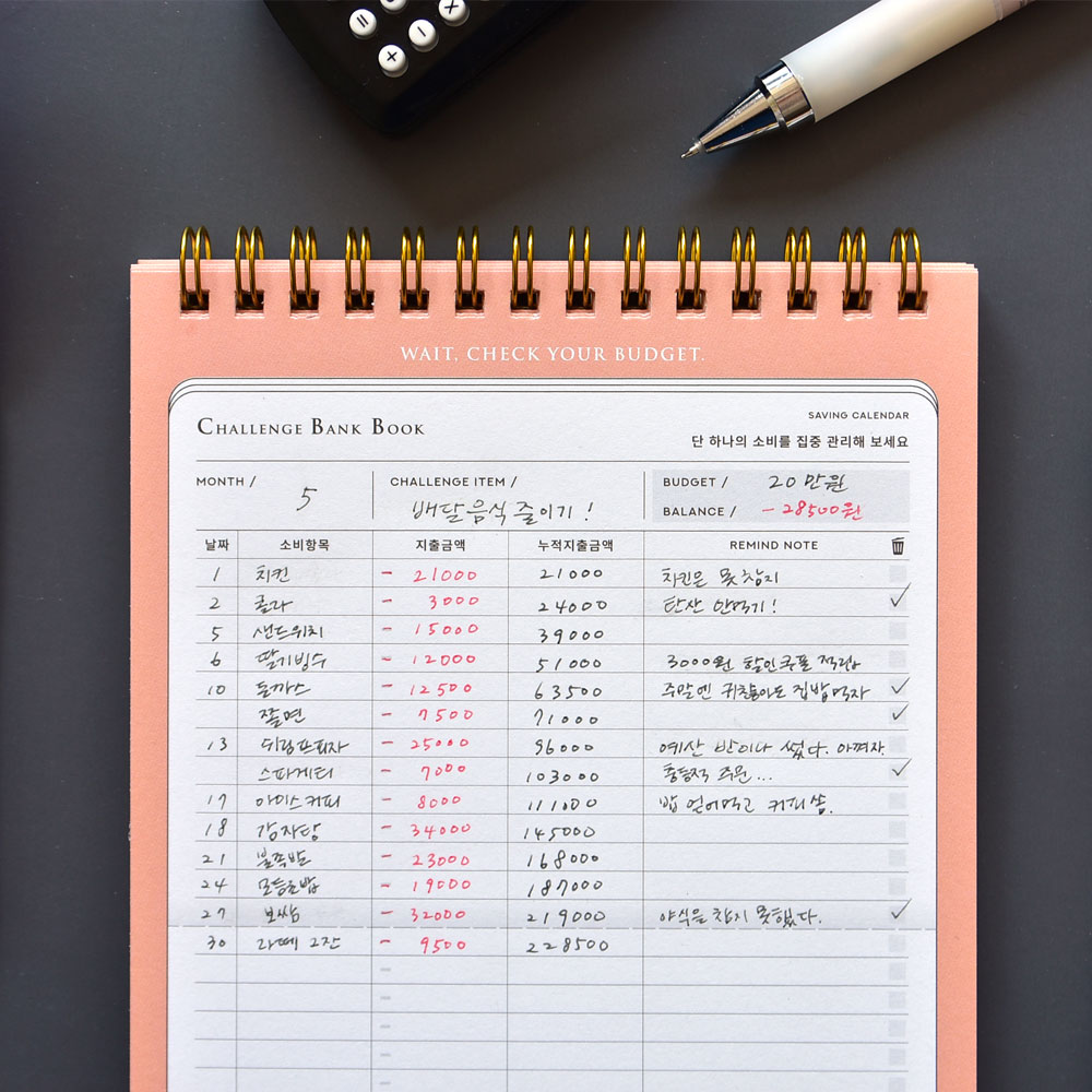 Challenge Bank Book