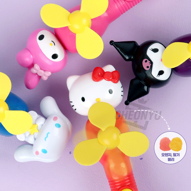 Sanrio Wireless Fan with Jelly ,12ea