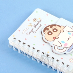 Cinnamoroll x Shinchan magnet notebook