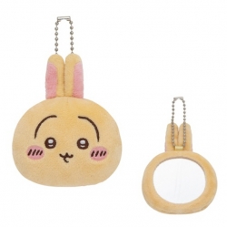 Chiikawa Face-Shaped Plush Mirror – Usagi (7cm)