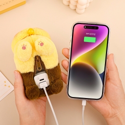 CHOONSIK Toast Doll Portable Charger Keychain