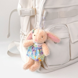 Hug Rabbit Doll Keyring