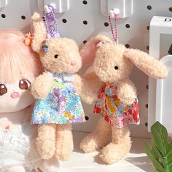 Hug Rabbit Doll Keyring