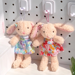 Hug Rabbit Doll Keyring