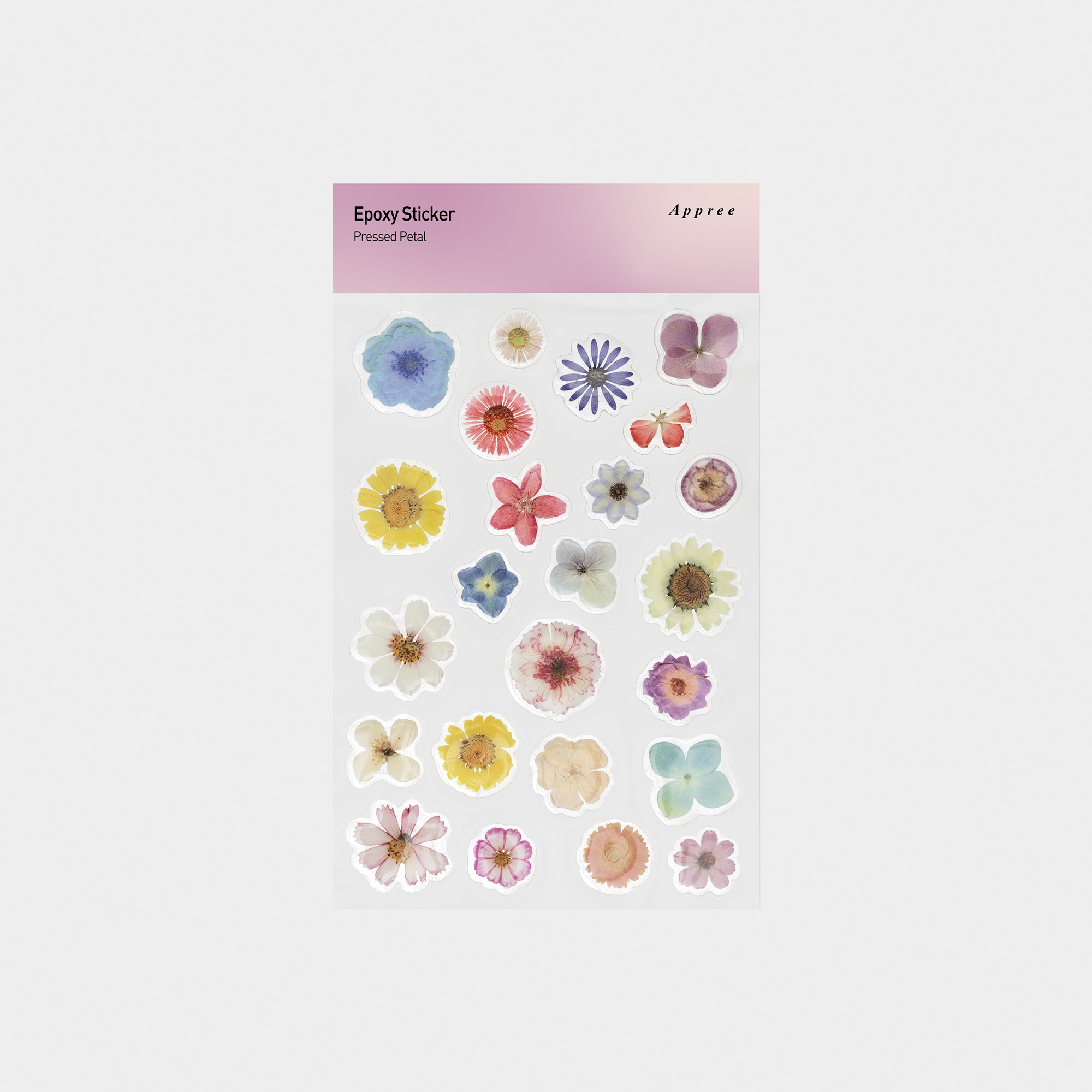 Epoxy Sticker_Pressed Petal