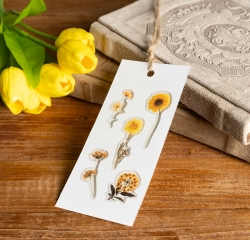 Epoxy Sticker_Pressed Yellow Flower