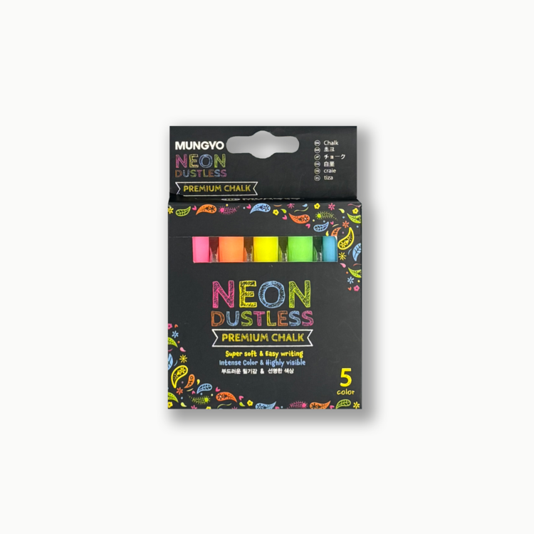 Mungyo Premium Chalk Neon, 5ea