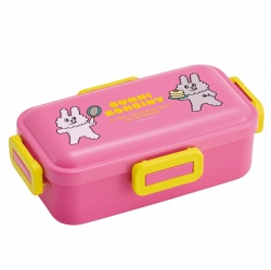 Bunny Conbini Dome-Shaped 1-Tier 4-Point Lock Lunch Box 530m