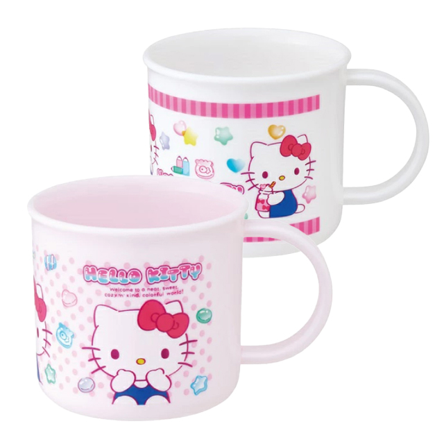 Hello Kitty Mashugumi Handle Cups 2-Pack (200ml)