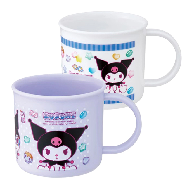Kuromi Mashugumi Handle Cups 2-Pack (200ml)