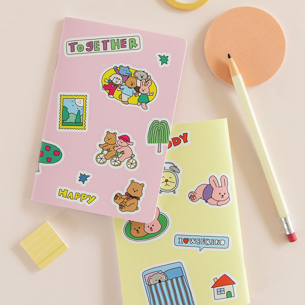 마이 버디 미니 노트 2P - Point sticker (Grid)