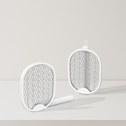 Foldable Electric Mosquito Swatter with Triple Safety Mesh
