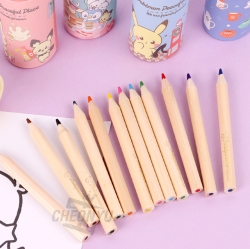 Pokémon 12-Color Mini Wooden Colored Pencils, Random