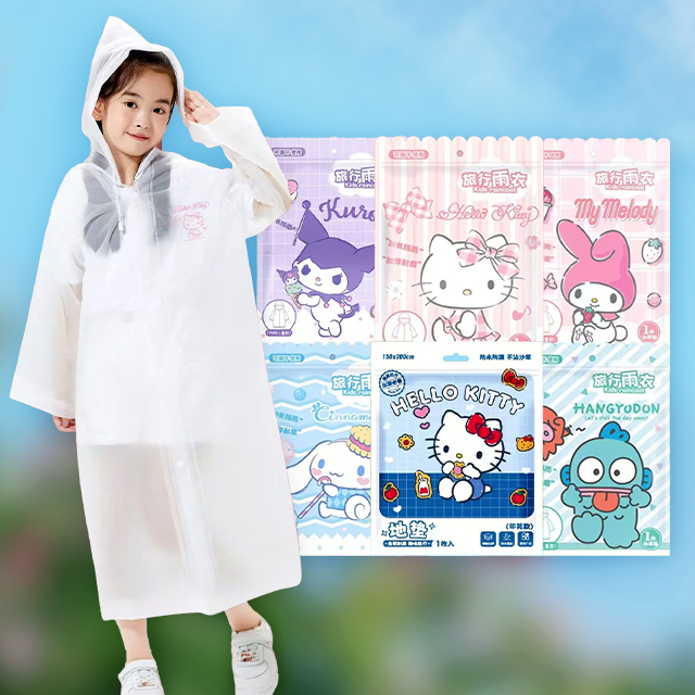 Sanrio Kids Disposable Raincoat