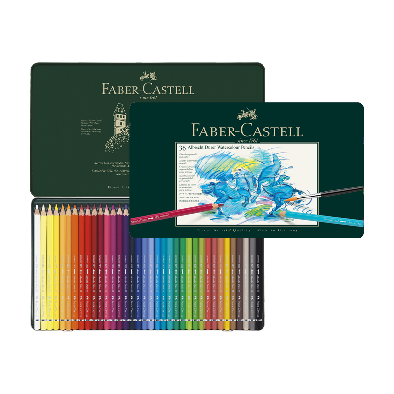 Faber-Castell Albrecht Dürer Artists' Watercolour Pencils 36 Colors_Tin Case