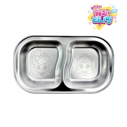 Catch Teenieping 5 overlapping stainless steel plate 2 holes